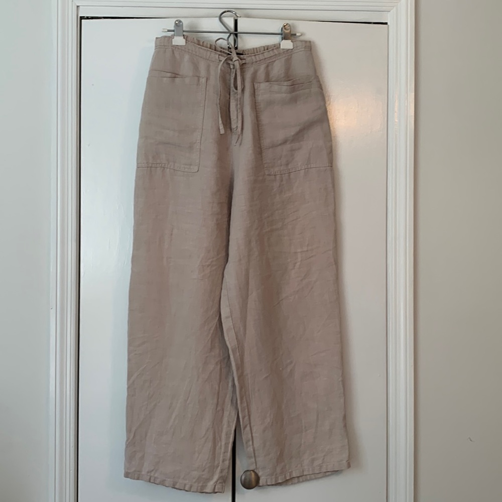 Wide leg pants, 100% hemp, size large. EUC. Breathable, comfortable for summer.